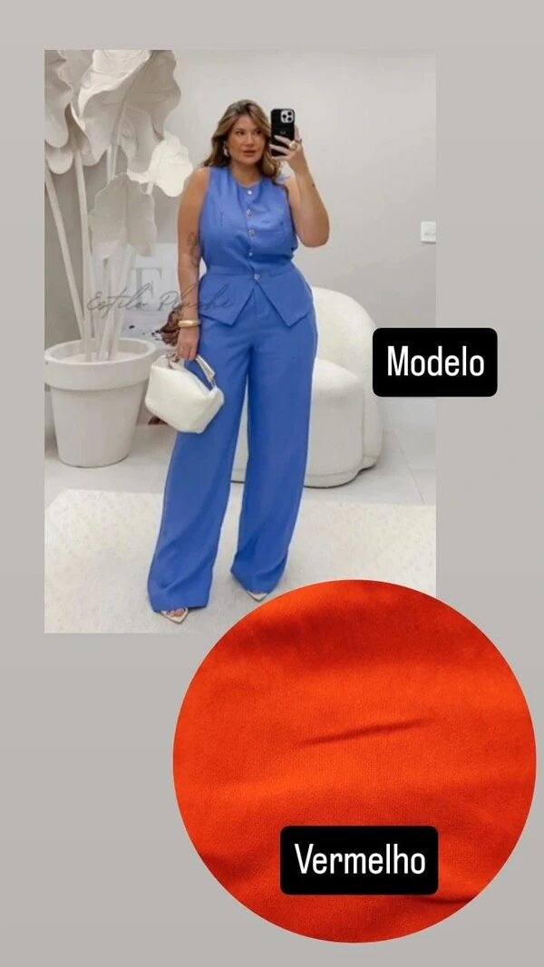 Conjunto Sofia alfaiataria provador