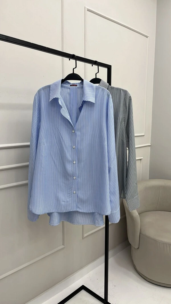 Camisa stripes hotpink