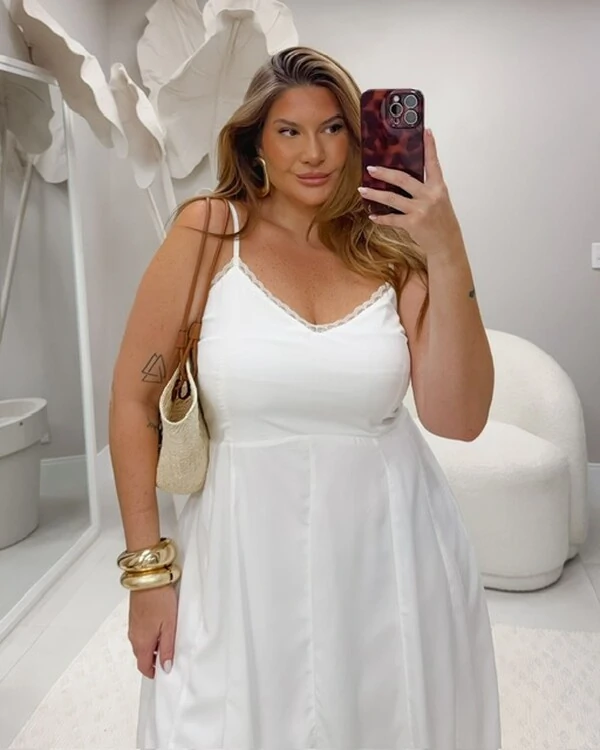 Pre venda vestido white marianina