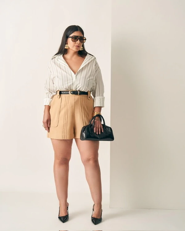 camisa listrada tricoline quebela