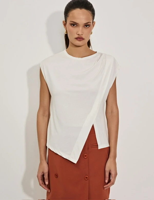 Blusa fe em malha tricot kayla