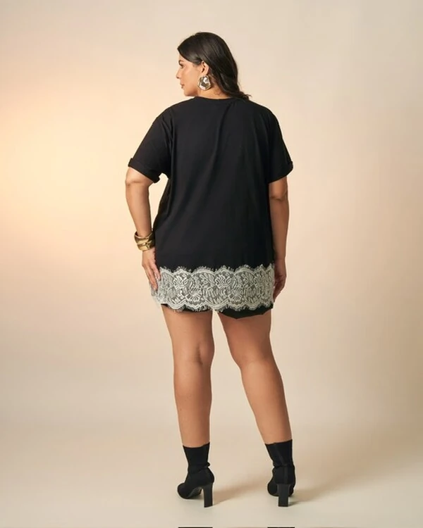 t shirt over sized chant com renda kayla
