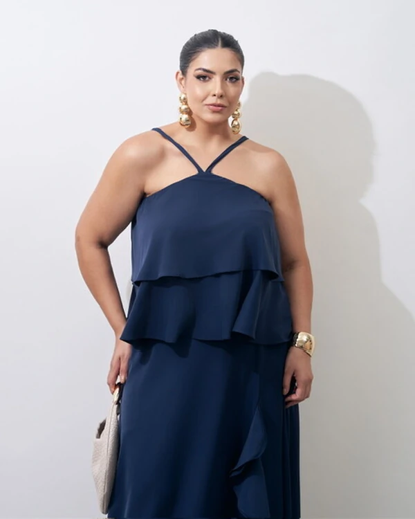 regata crepe babado lidia kayla