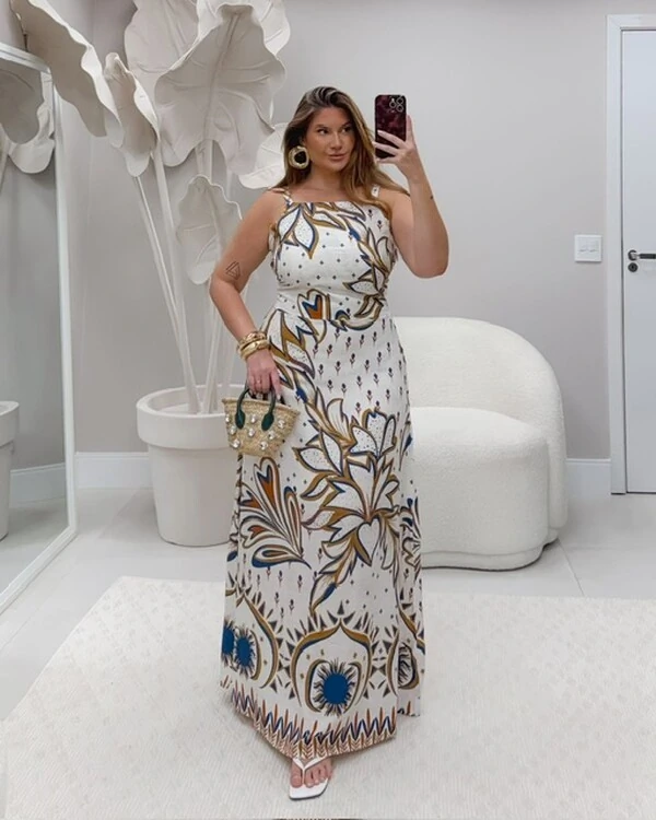 Pre venda vestido naturale marianina