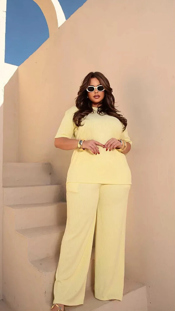 Conjunto ribana canelada aerolook