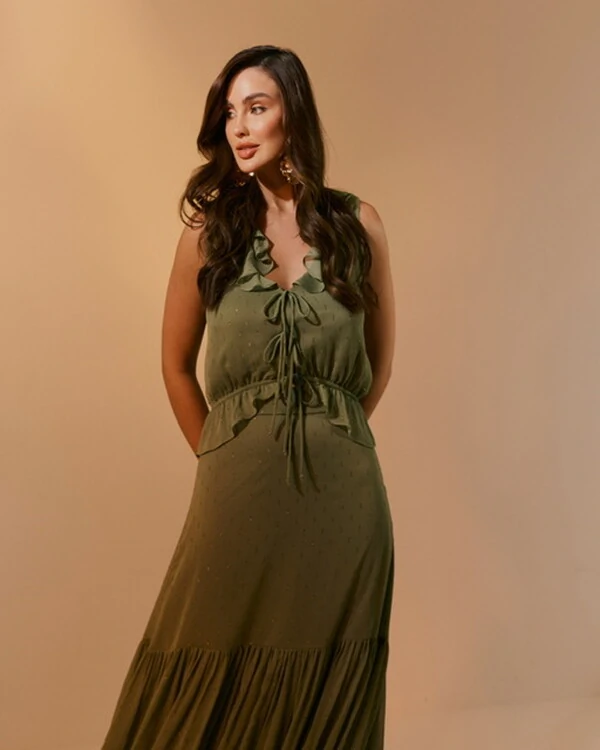 conjunto em crepe ggt com lurex chuvisco quebela