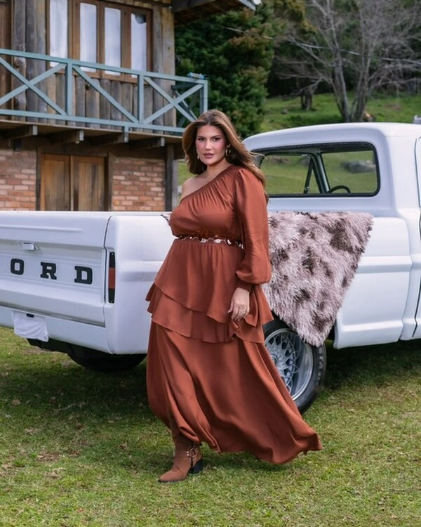 Pre venda vestido longo nula manga viscose mr fr