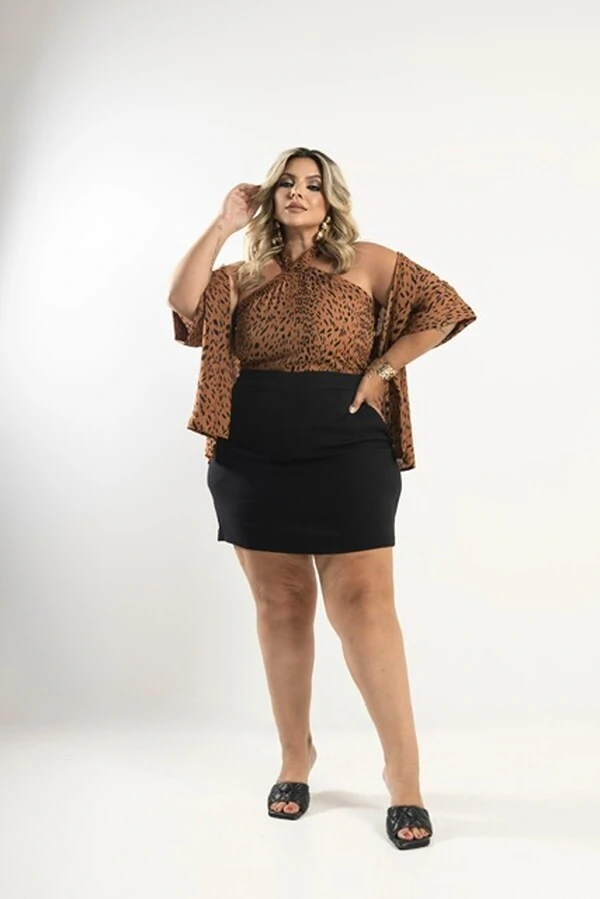 pre venda kimono animal print sutileza milan