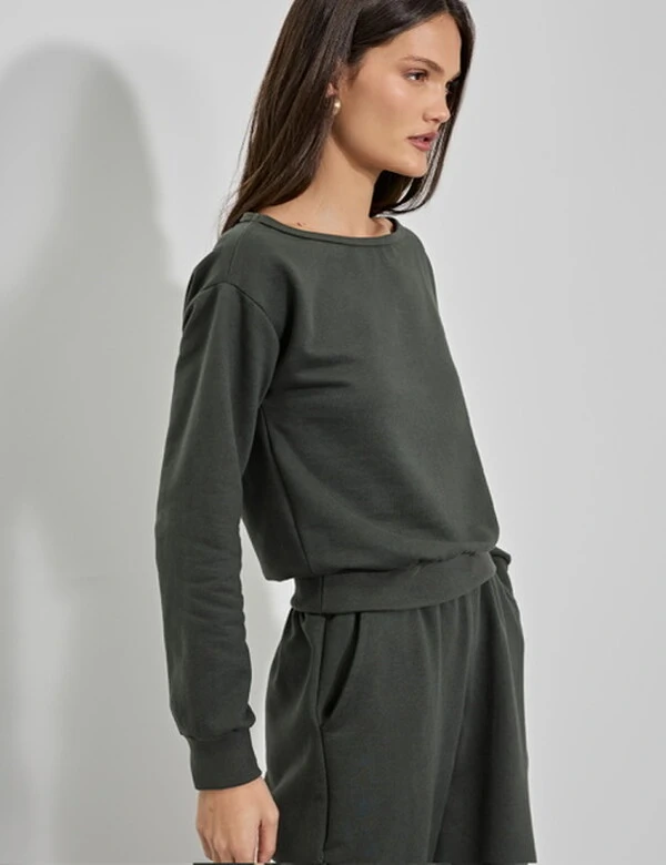 blusa moletom algodao kayla