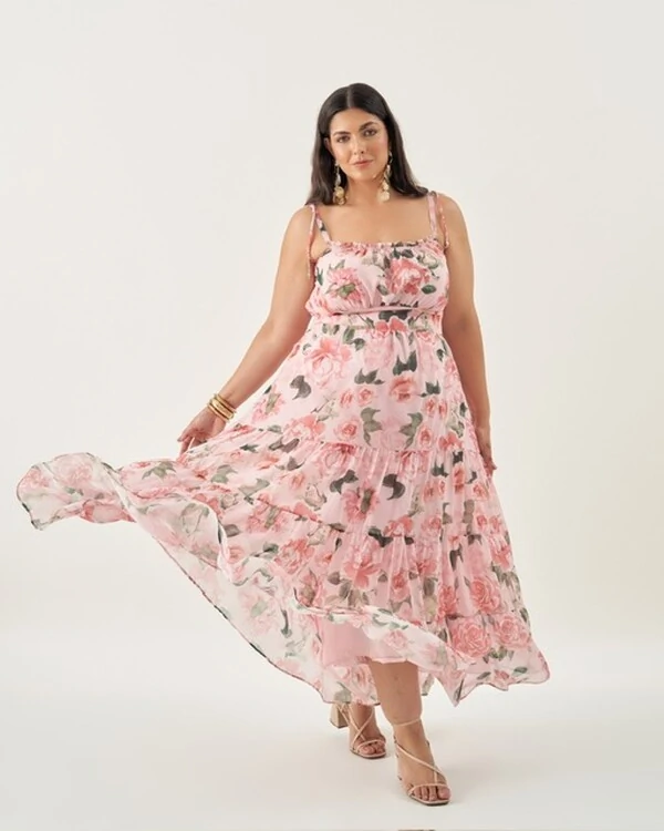vestido floral florenza quebela