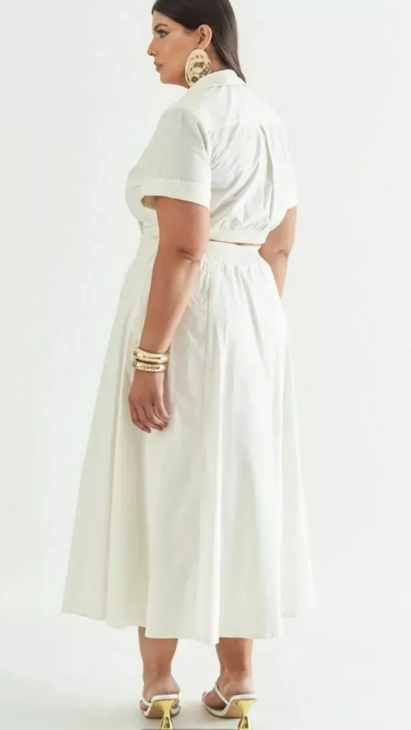 Vestido midi bless alfa quebela