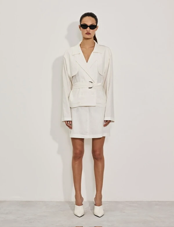 Casaco trench coat faixa kayla