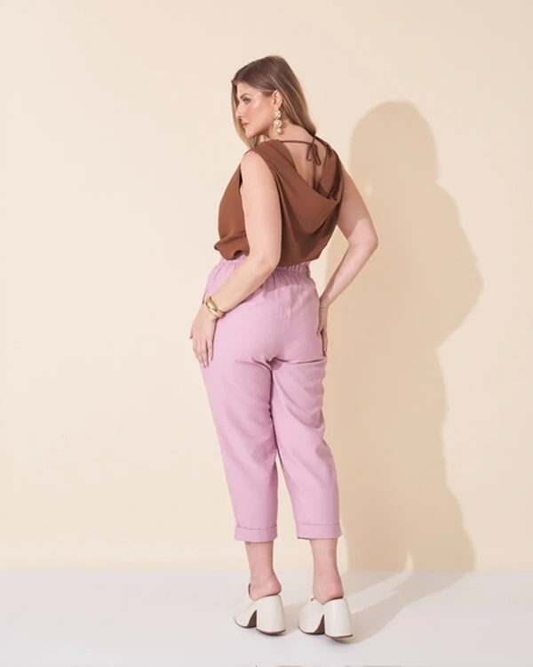 calca francini alfaiataria sarjada kayla