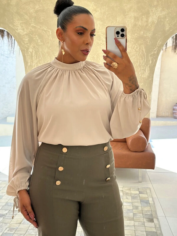 blusa raglan fluida quebela