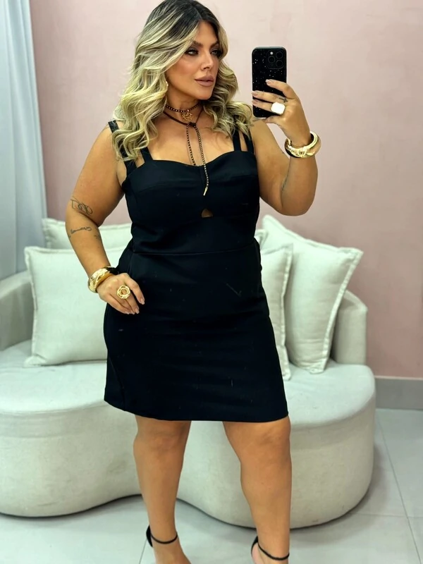 pre venda vestido alfaiataria sarjado rosamili