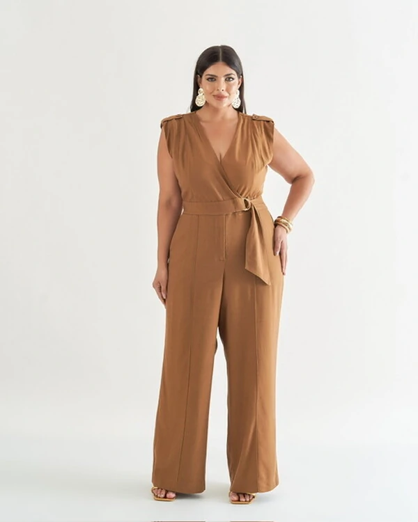 macacao transpasse em linho quebela