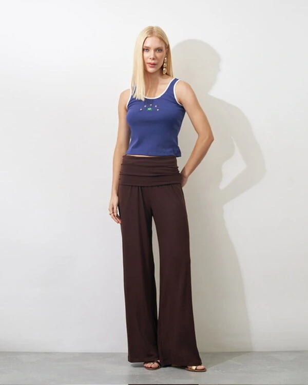 calca tricot cos largo kayla