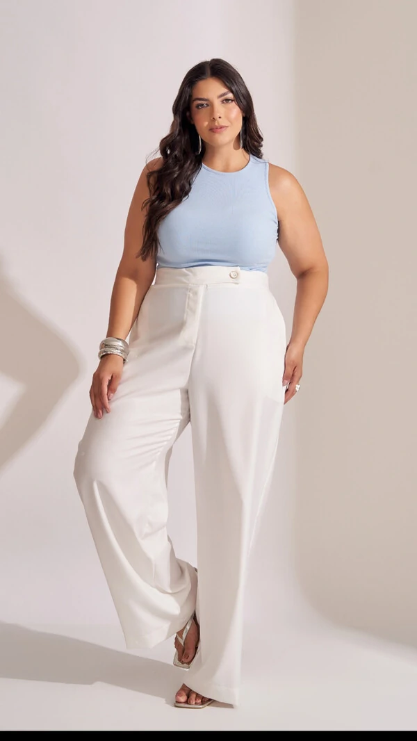 calca alfaitaria com cos deslocaldo reta collab kayla