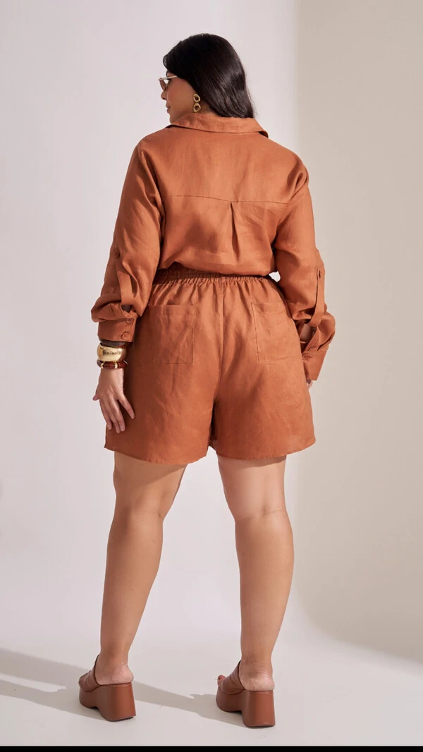 shorts linho collab kayla