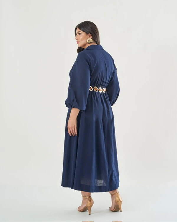 pre venda vestido chemise botoes quebela