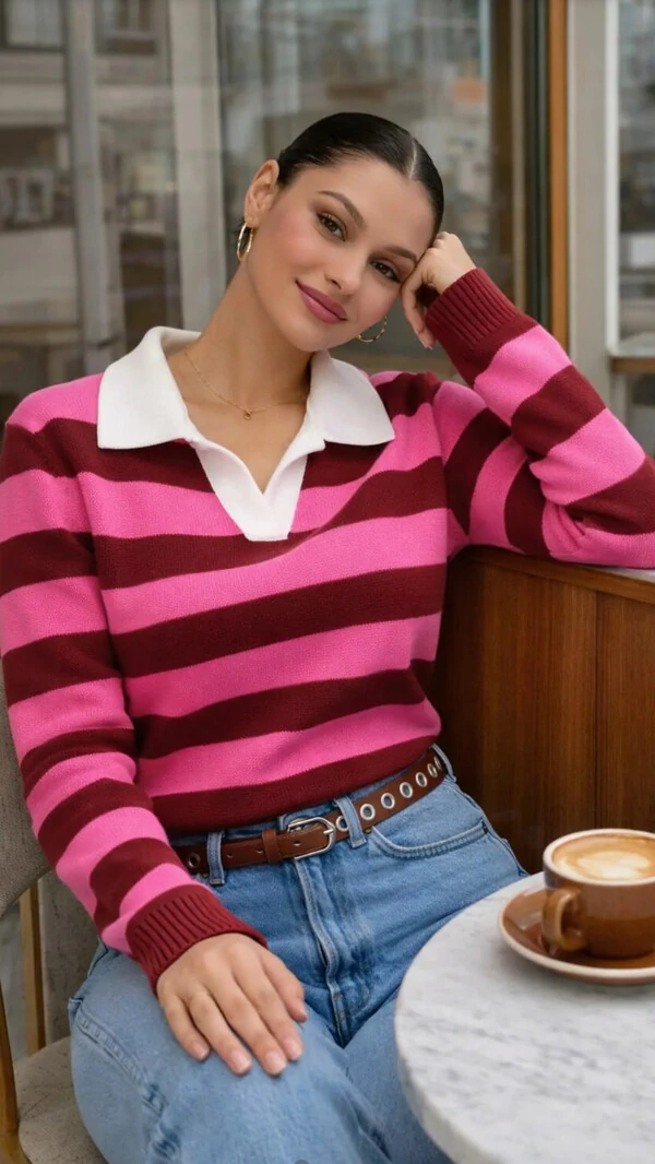 PRE VENDA Blusa tricot mousse listrada polo planet alice