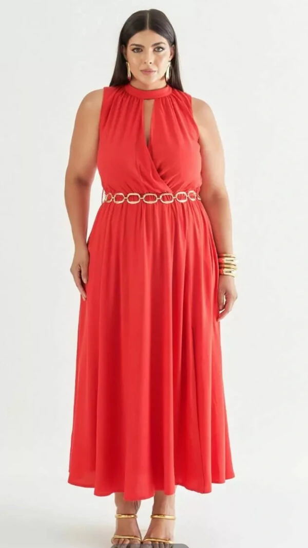 vestido midi december quebela