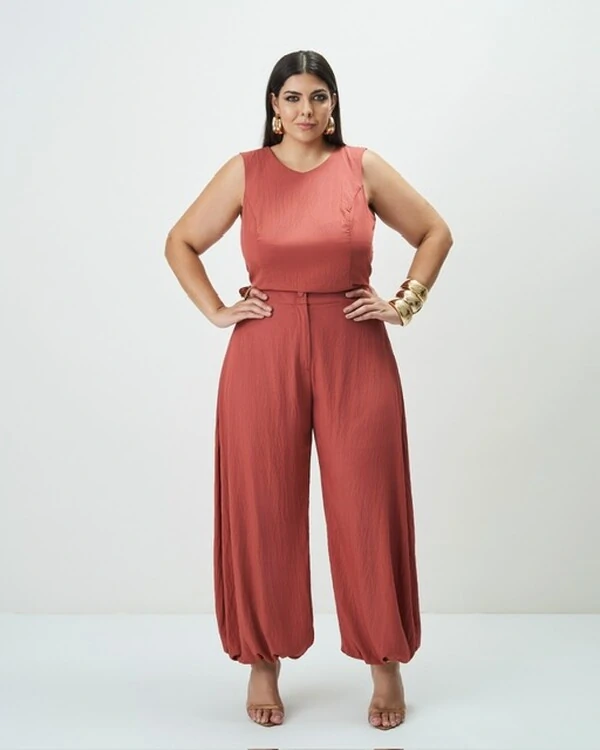 conjunto blusa e calca aladin quebela