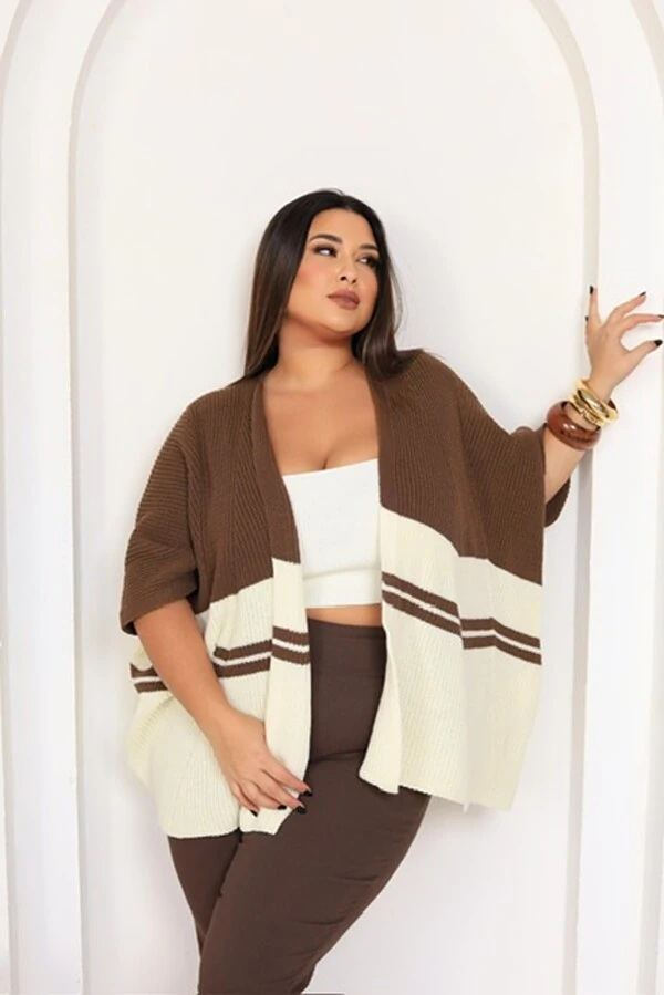 Promocao sem troca ‼️Poncho bicolor tricot