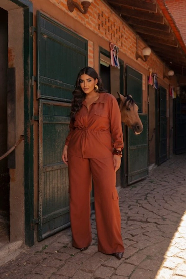 pre venda conjunto parka com calca cargo divas