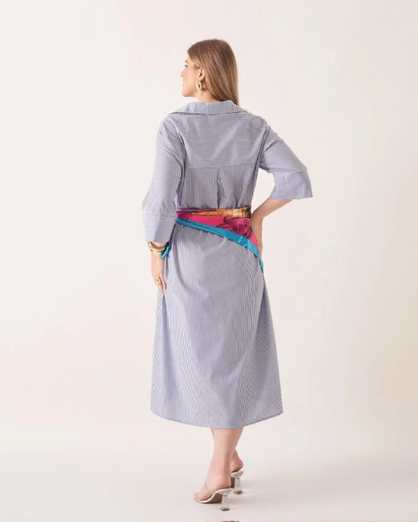 Vestido chemise stripes norah kayla