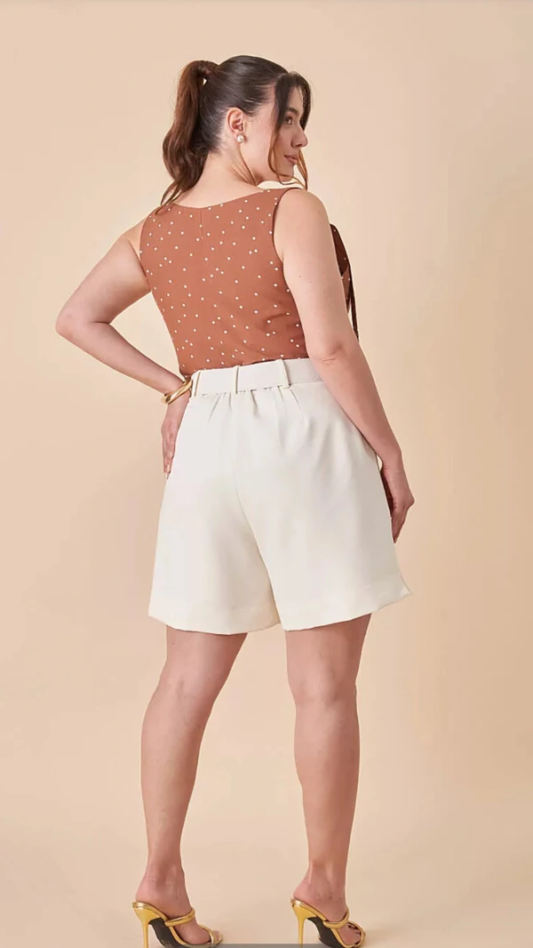 shorts adele com cinto alfaiataria upper