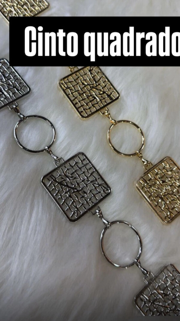 cinto metal quadrado 135cm