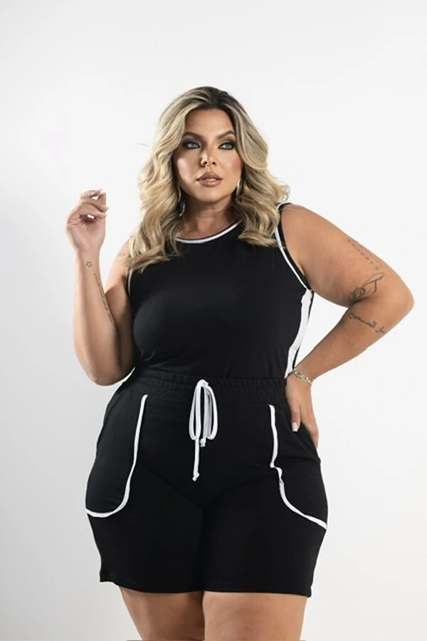 pre venda conjunto malha moletinho bicolor gratidao milan