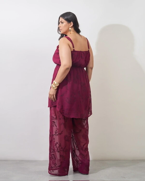 calca crepe com forro de shorts crepe trabalhado juli kayla