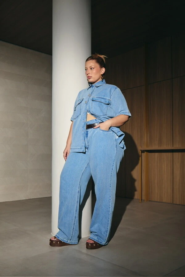 Calca jeans cos duplo izzat