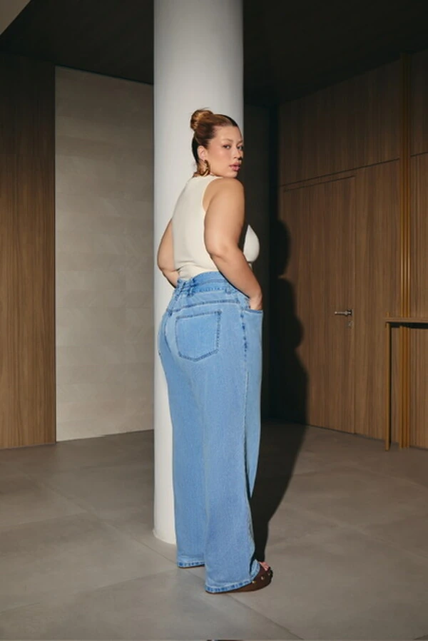 Calca jeans cos duplo izzat