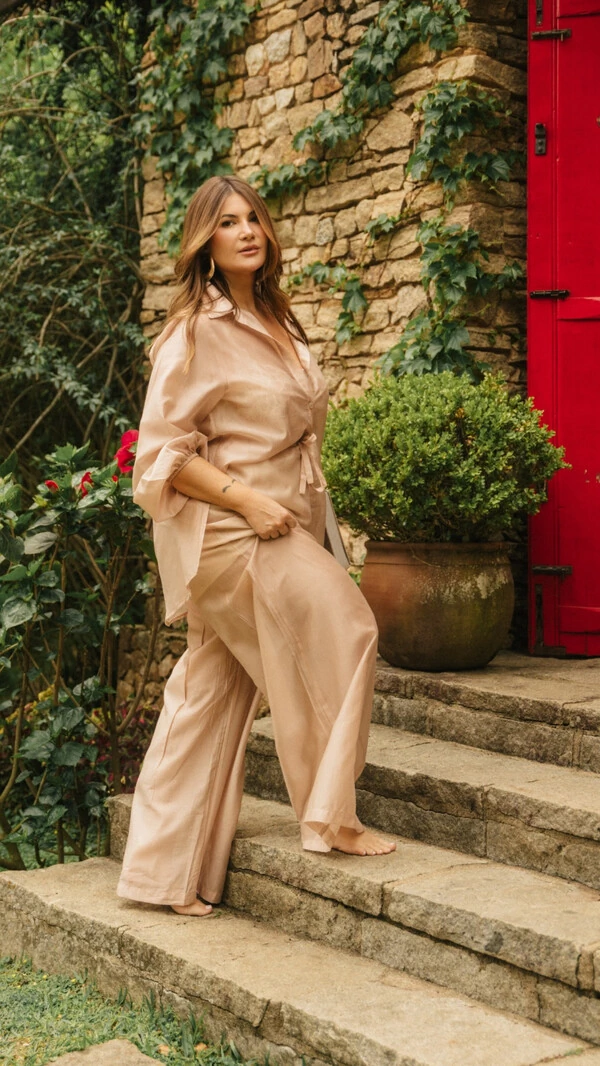 calca reta liocel forro de shorts collab kayla