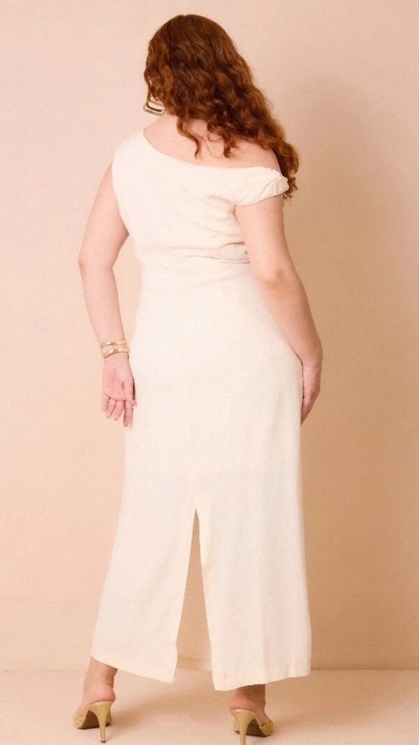 Vestido ombro linho sml provador