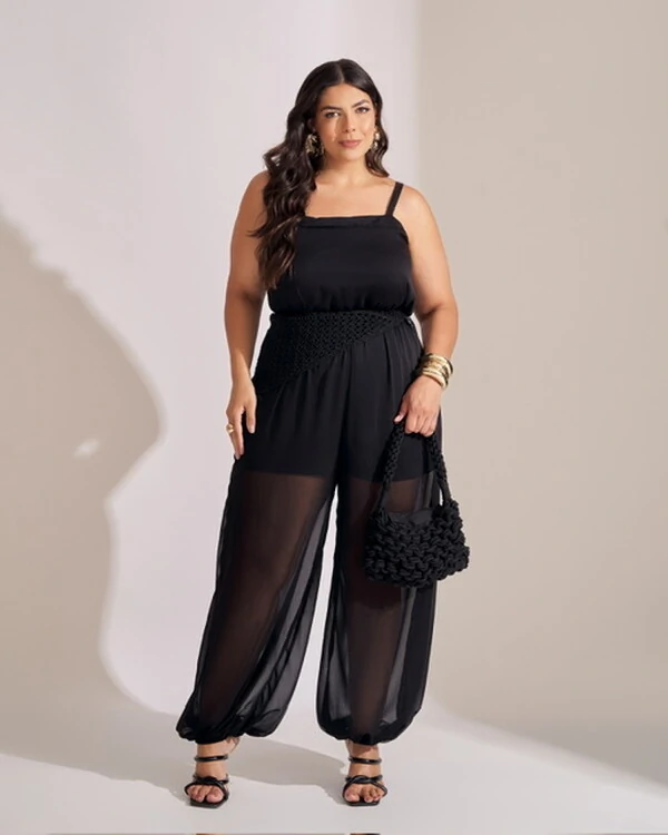 Blusa alongada regata viscose kayla