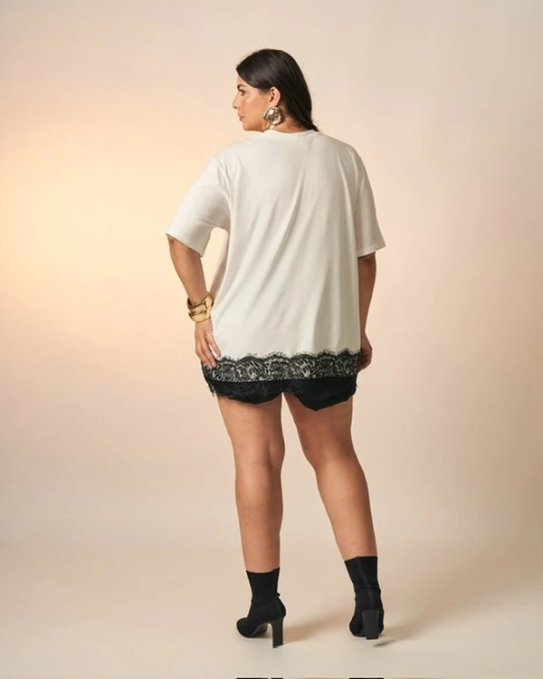 t shirt over sized chant com renda kayla