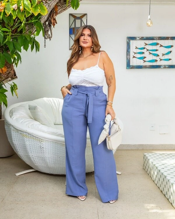 pre venda calca reta alfaiataria larissa mr fr