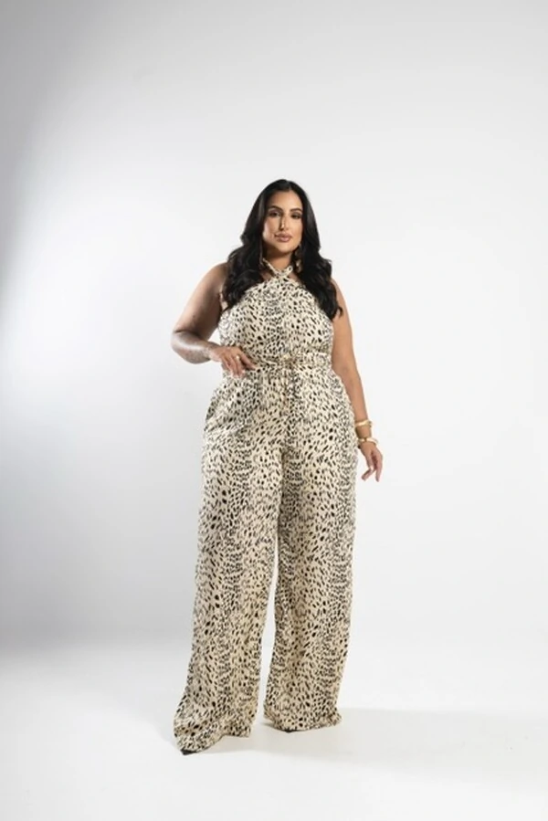 pre venda calca reta crepe italy animal print sutileza milan