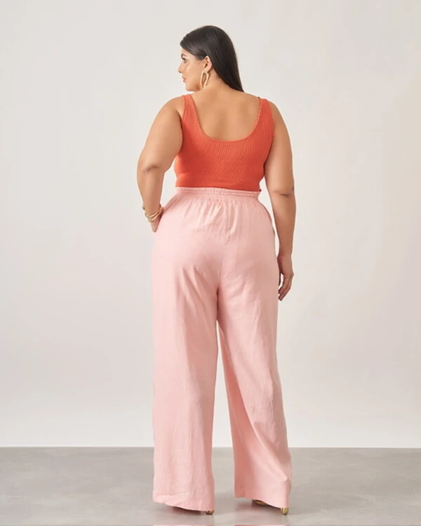 Calca linho de viscose reta kayla
