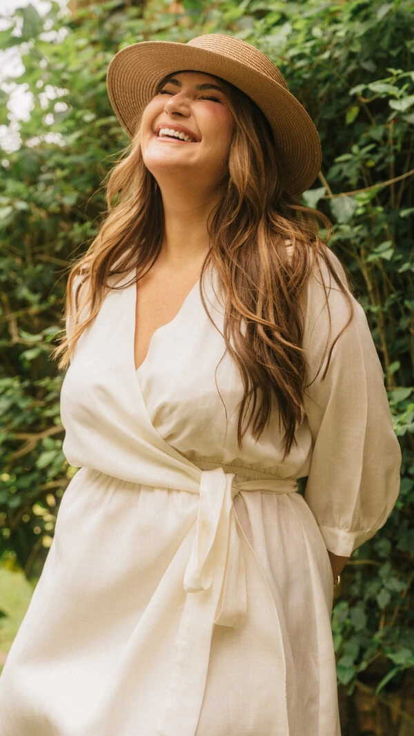 vestido curto liocel transpassado collab kayla