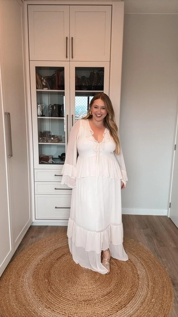 vestido chiffon lina kayla