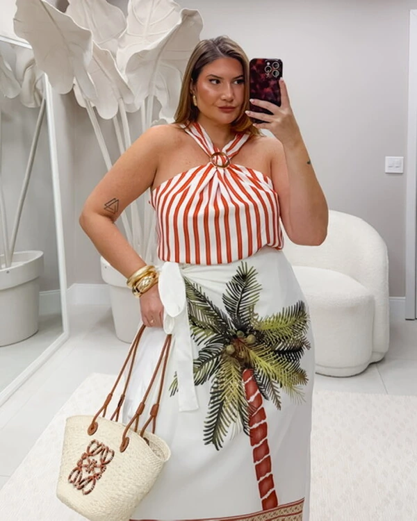 Blusa fivela coqueiro red duas