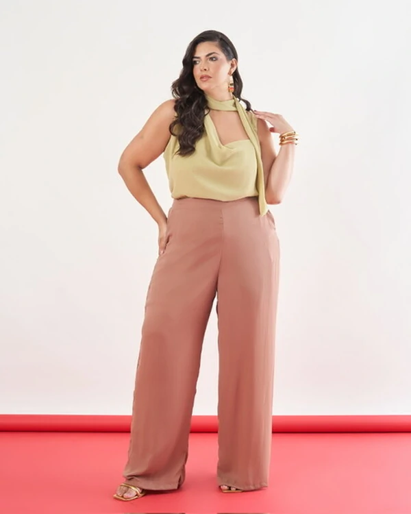 Blusa lace chiffon kayla