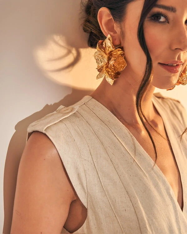 macacao transpasse em linho quebela