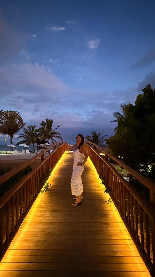 Vestido camada tricot planet