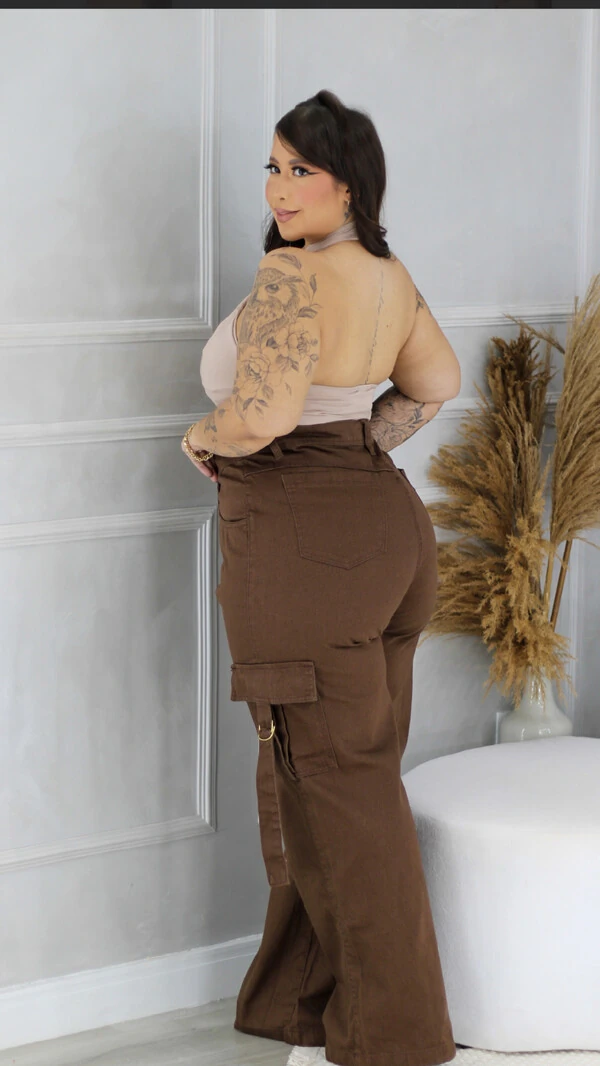 calca jeans montain cargo